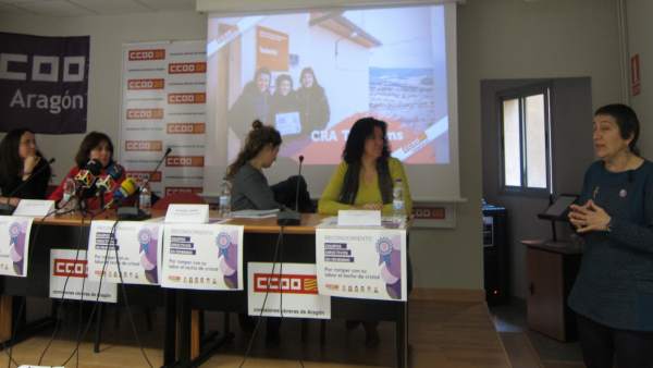 CCOO Aragón ha rendido hoy homenaje a los equipos directivos en femenino CCOO Aragón ha rendido hoy homenaje a los equipos directivos en femenino