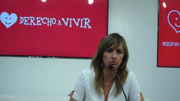 La coordinadora de Derecho a Vivir, Gádor Joya La coordinadora de Derecho a Vivir, Gádor Joya