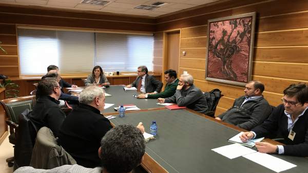 Representantes de Urcacyl y del ovino, reunidos con la consejera Representantes de Urcacyl y del ovino, reunidos con la consejera