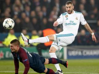 Benzema, la ocasión más clara