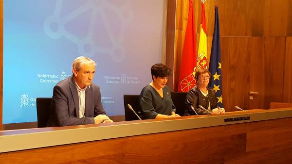 Mikel Aranburu, María Solana y María José Beaumont. Mikel Aranburu, María Solana y María José Beaumont.