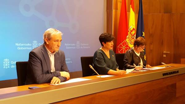 Mikel Aranburu, María Solana y María José Beaumont. Mikel Aranburu, María Solana y María José Beaumont.