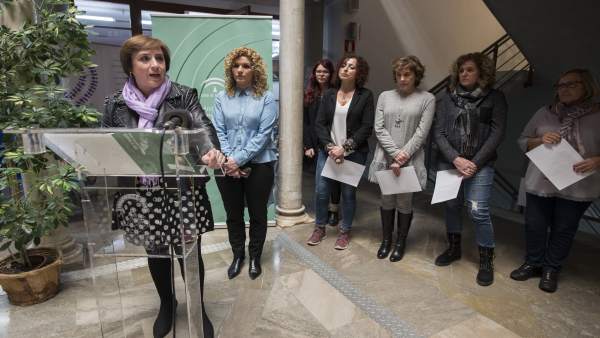 La delegada del Gobierno andaluz, Sandra García, presenta actos del 8M La delegada del Gobierno andaluz, Sandra García, presenta actos del 8M