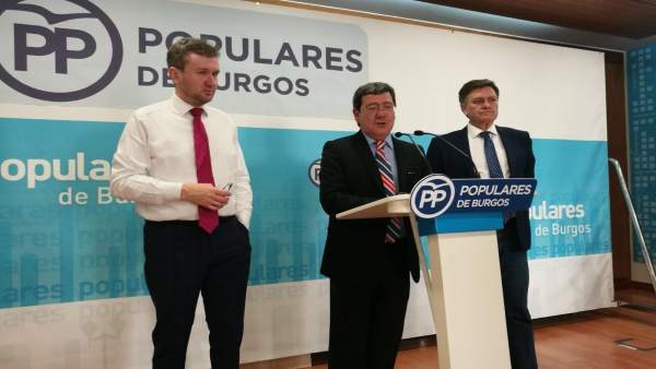 Burgos.- Lacalle (i), César Rico y Francisco Vázquez Burgos.- Lacalle (i), César Rico y Francisco Vázquez