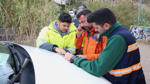 Efectivos durante la búsqueda de Gabriel en Almería Efectivos durante la búsqueda de Gabriel en Almería