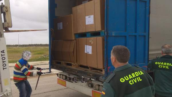 Un camión intervenido en la operación Un camión intervenido en la operación