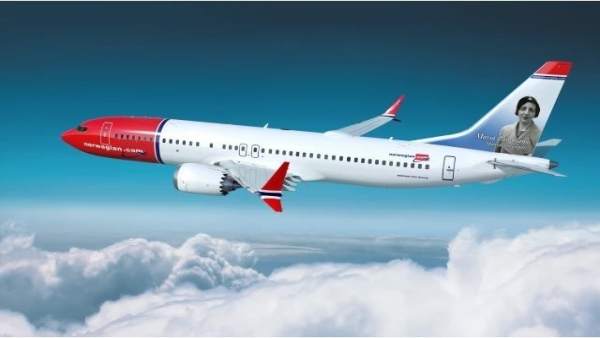 Avión de Norwegian con María Zambrano Avión de Norwegian con María Zambrano