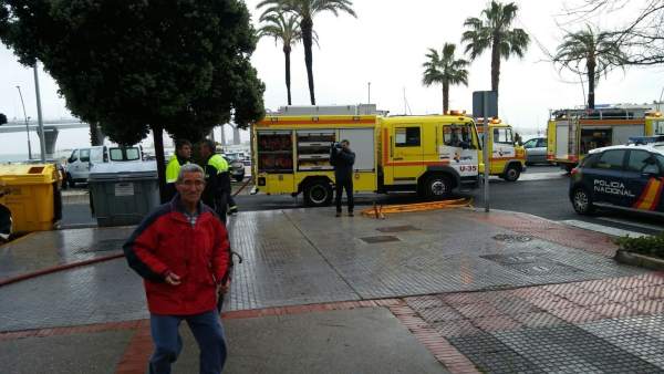 Incendio en una vivienda en Cádiz Incendio en una vivienda en Cádiz