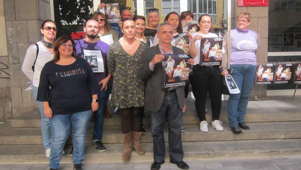 Concentración de USO Canarias por el 8M Concentración de USO Canarias por el 8M