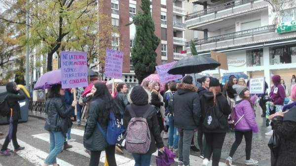 Uno de los piquetes informativos que ha recorrido la ciudad Uno de los piquetes informativos que ha recorrido la ciudad
