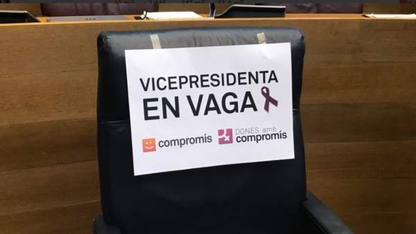 Escaño de Mónica Oltra en Les Corts Valencianes Escaño de Mónica Oltra en Les Corts Valencianes