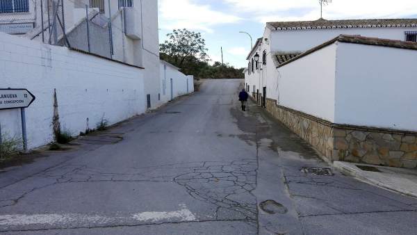Obra de acerado en La Joya de Antequera Obra de acerado en La Joya de Antequera