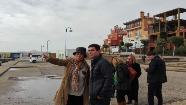 El parlamentario de Cs Sergio Romero en Puerto Sherry El parlamentario de Cs Sergio Romero en Puerto Sherry