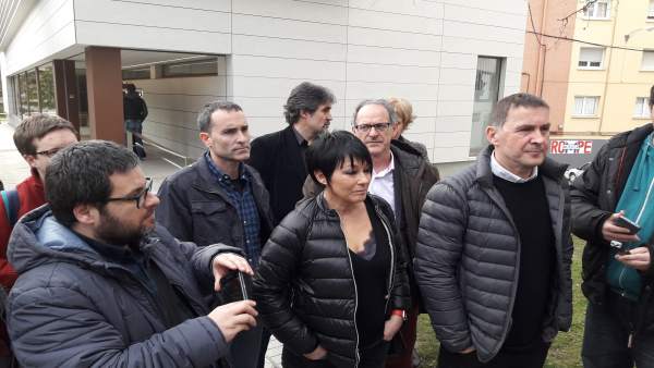 Arnaldo Otegi en Pamplona. Arnaldo Otegi en Pamplona.