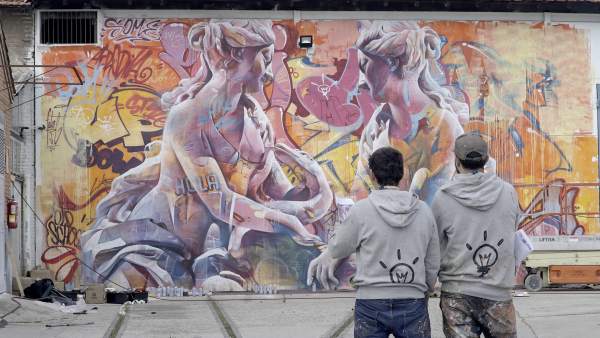El dúo de arte urbano Pichi & Avo El dúo de arte urbano Pichi & Avo