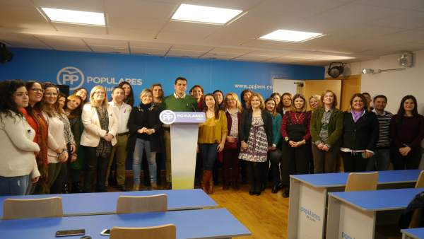 Requena (c) en el acto del PP de Jaén con motivo del 8M. Requena (c) en el acto del PP de Jaén con motivo del 8M.