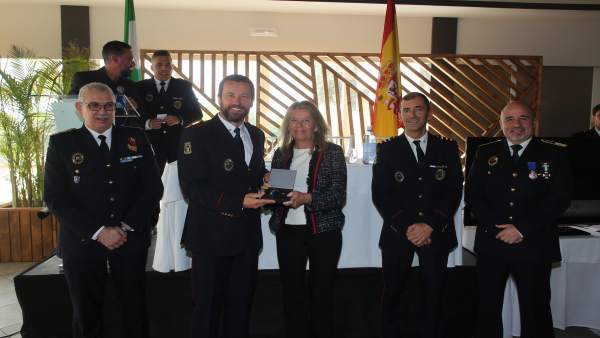 Alcaldesa de Marbella en el acto del patrón de los bomberos Alcaldesa de Marbella en el acto del patrón de los bomberos