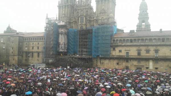 Concentración por el 8M en Santiago Concentración por el 8M en Santiago
