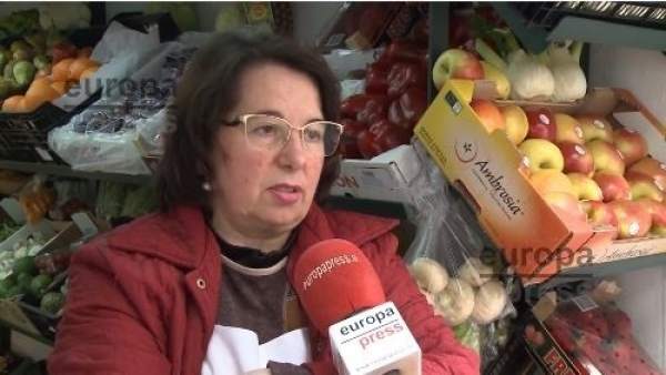 Una tienda durante la huelga Una tienda durante la huelga