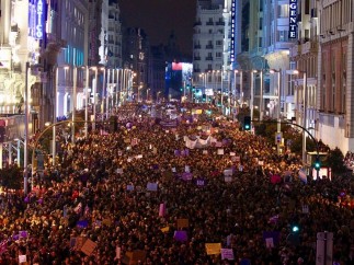 Gran Vía, el 8-M