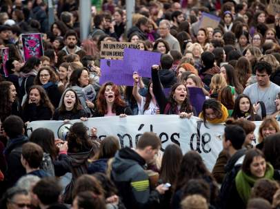 Manifestación feminista del 8 de marzo de 2018 en Madrid