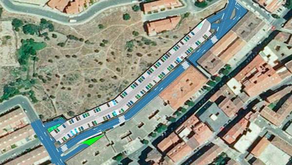 Plano del nuevo aparcamiento de Plasencia Plano del nuevo aparcamiento de Plasencia