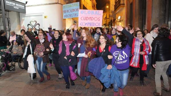 Susana Serrano en la manifestación Susana Serrano en la manifestación