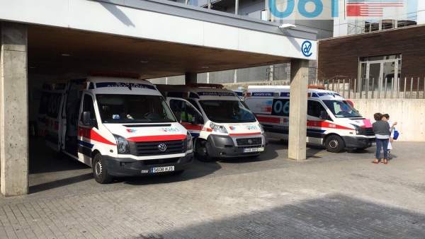 Ambulancias del 061 en Valdecilla Ambulancias del 061 en Valdecilla