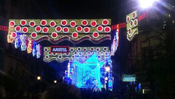Iluminación de la Falla Cuba Literato Azorín 2018 Iluminación de la Falla Cuba Literato Azorín 2018
