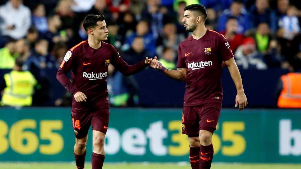Coutinho y Luis Suárez Coutinho y Luis Suárez