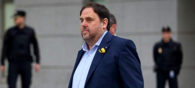 Junqueras llega a la Audiencia Nacional para declarar por rebelión