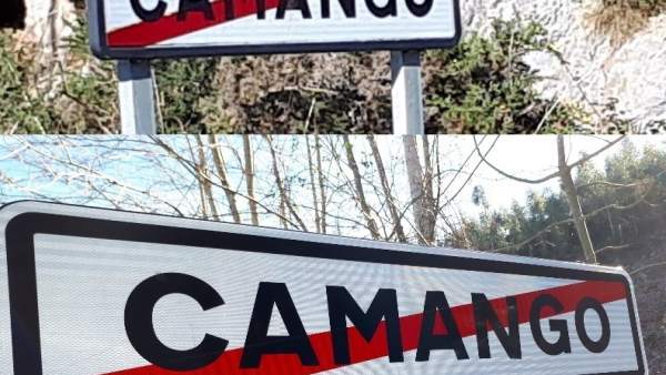 El cartel nuevo, en la parte de abajo El cartel nuevo, en la parte de abajo