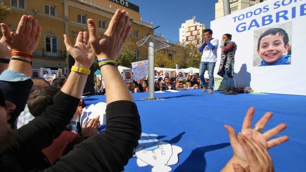Concentración en Almería convocada por los padres de Gabriel Cruz Concentración en Almería convocada por los padres de Gabriel Cruz