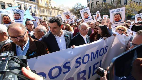 Concentración en Almería convocada por los padres de Gabriel Cruz Concentración en Almería convocada por los padres de Gabriel Cruz
