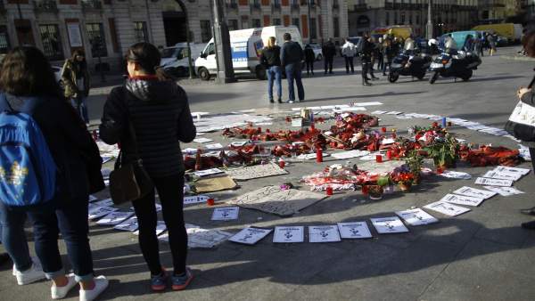 Muejeres en huelga de hambre por un pacto de estado sobre violencia de género Muejeres en huelga de hambre por un pacto de estado sobre violencia de género