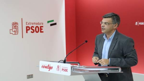 El portavoz del PSOE de Extremadura, Juan Antonio González El portavoz del PSOE de Extremadura, Juan Antonio González