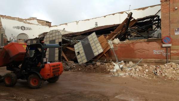 Situación en la que ha quedado el Mercado de Abastos Situación en la que ha quedado el Mercado de Abastos