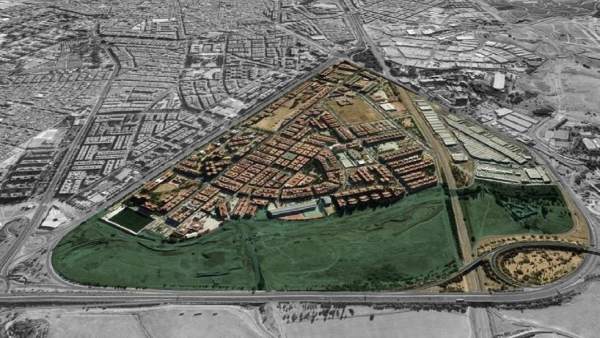 Imagen con la ubicación y tamaño del proyectado Parque de Levante Imagen con la ubicación y tamaño del proyectado Parque de Levante