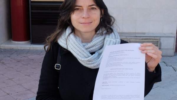 La concejal de Vamos Granada Marta Gutiérrez La concejal de Vamos Granada Marta Gutiérrez