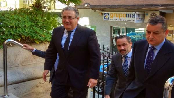El ministro del Interior llega a la Subdelegación de Almería El ministro del Interior llega a la Subdelegación de Almería