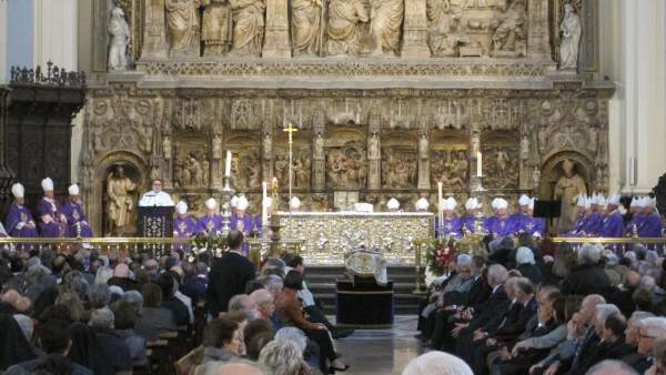 Misa funeral del arzobispo emérito de Zaragoza, Elías Yanes Misa funeral del arzobispo emérito de Zaragoza, Elías Yanes