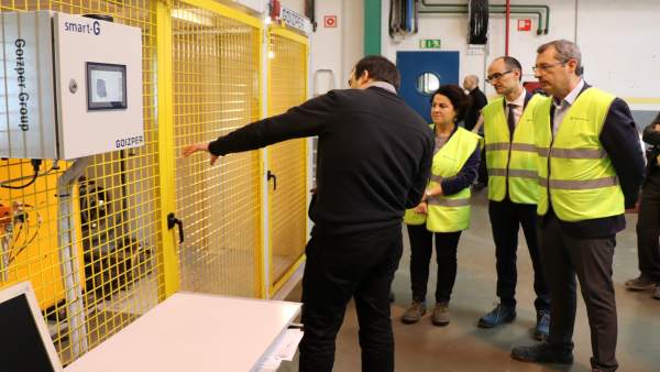 Markel Olano visita la cooperativa Goizper Markel Olano visita la cooperativa Goizper