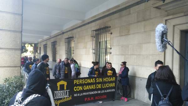 Concentración de apoyo a los detenidos por el desalojo Concentración de apoyo a los detenidos por el desalojo