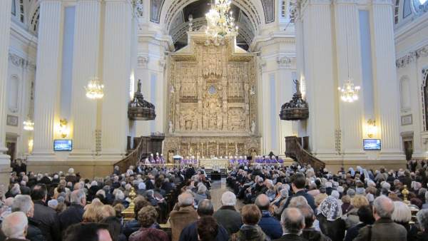 Funeral del arzobispo emérito de Zaragoza, monseñor Elías Yanes Funeral del arzobispo emérito de Zaragoza, monseñor Elías Yanes
