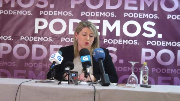 La secretaria xeral de Podemos Galicia, Carmen Santos La secretaria xeral de Podemos Galicia, Carmen Santos