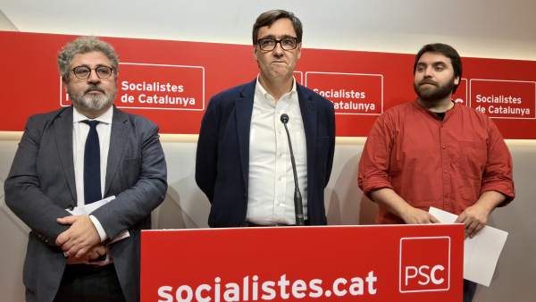 Josep Joan Moreso, Salvador Illa y Ferran Pedret, PSC. Josep Joan Moreso, Salvador Illa y Ferran Pedret, PSC.