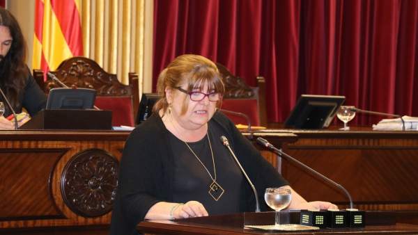 La diputada del Grupo Mixto, Xelo Huertas, defendiendo su PNL en el pleno de hoy La diputada del Grupo Mixto, Xelo Huertas, defendiendo su PNL en el pleno de hoy