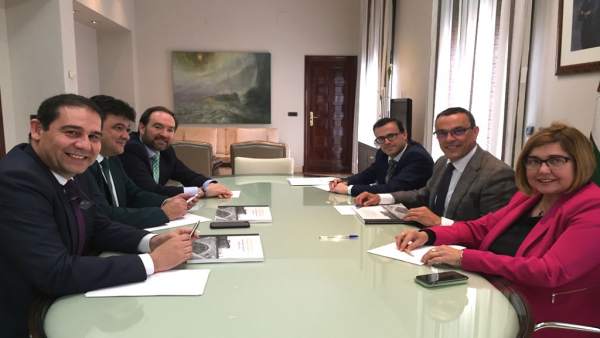 Reunió de las diputaciones de Huelva, Cáceres y Badajoz Reunió de las diputaciones de Huelva, Cáceres y Badajoz