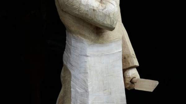 Una de las esculturas de la muestra de Leiro. Una de las esculturas de la muestra de Leiro.