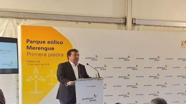 Vara en las obras de parque eólico en Plasencia Vara en las obras de parque eólico en Plasencia